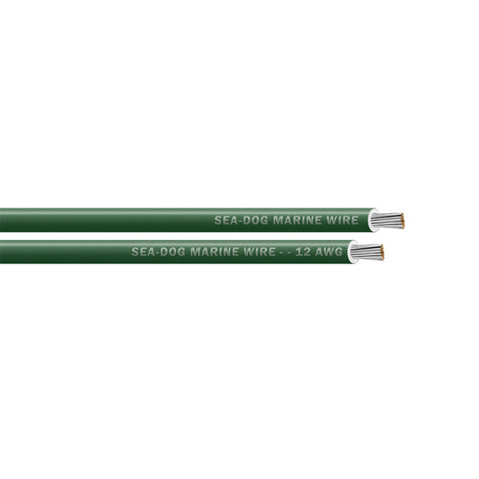 SeaDog 12 AWG Green Primary Wire  25 8012040