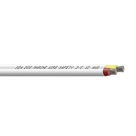 SeaDog 122 AWG Flat Duplex Safety Wire  RedYellow  25 8012220