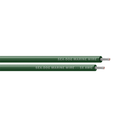 SeaDog 16 AWG Green Primary Wire  500 8016047