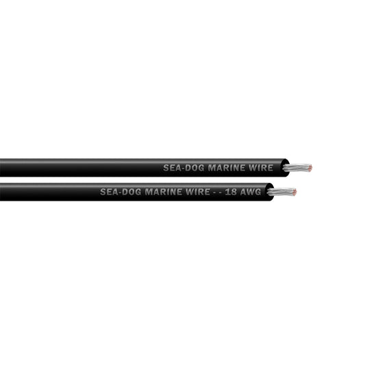 SeaDog 18 AWG Black Primary Wire  500 8018017