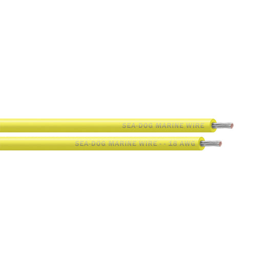 SeaDog 18 AWG Yellow Primary Wire  500 8018037