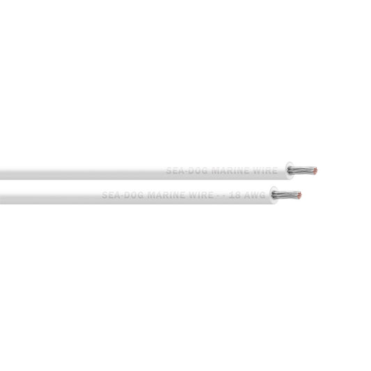 SeaDog 18 AWG White Primary Wire  500 8018057