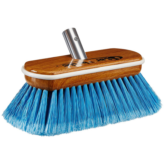 Star brite Premium Medium Blue Bristle 8 Synthetic Wood Block Brush 40171