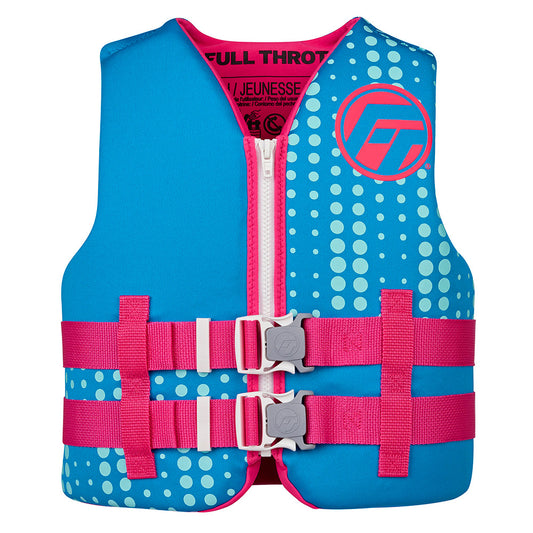 Full Throttle Youth RapidDry Life Jacket  Aqua 14210050500227