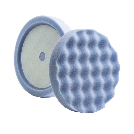 Lake Country Blue Finessing Waffle Pro Recessed Back Foam Pad 8 x 15 WP96800LC