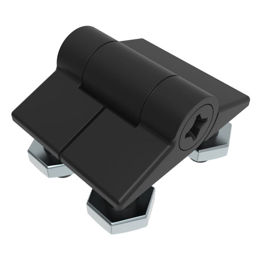 Southco Adjustable Torque Hinge Symmetric Torque Small Size Acetal Copolymer Natural Black E61010120