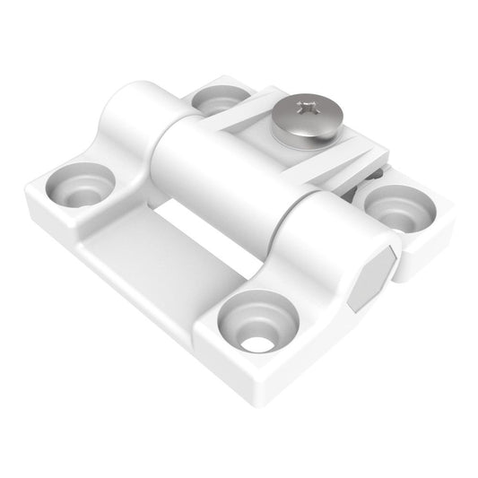 Southco Adjustable Torque Hinge Symmetric Medium Size Acetal Copolymer Natural White E61030110