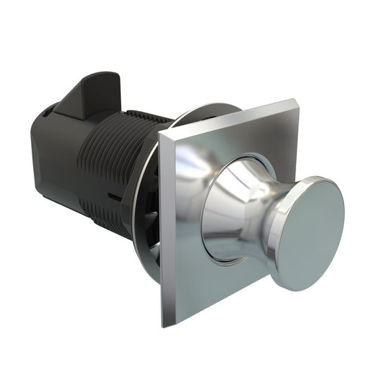 Southco Point PushtoClose Latch Square Housing Chrome Housing Chrome Knob MP0521211