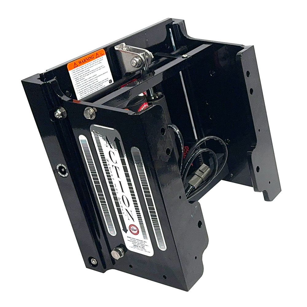 Bobs Machine 8 Setback Action Series Hydraulic Jack Plate  Gloss Black 100108001PPCGBLKNOSPNNG