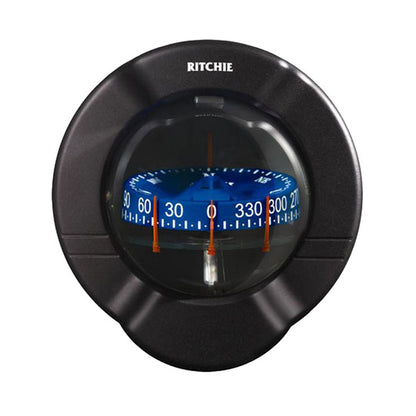 Ritchie SR2 Venture Sail Boat Compass  Bulkhead Mount  Black SR2