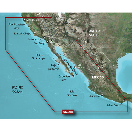 Garmin BlueChart g3 HD  HXUS021R  California  Mexico  microSDSD 010C072220