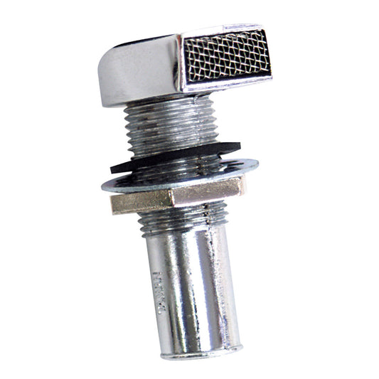 Whitecap Fuel Vent  Rectangular Head Straight 916 Hose S7031C