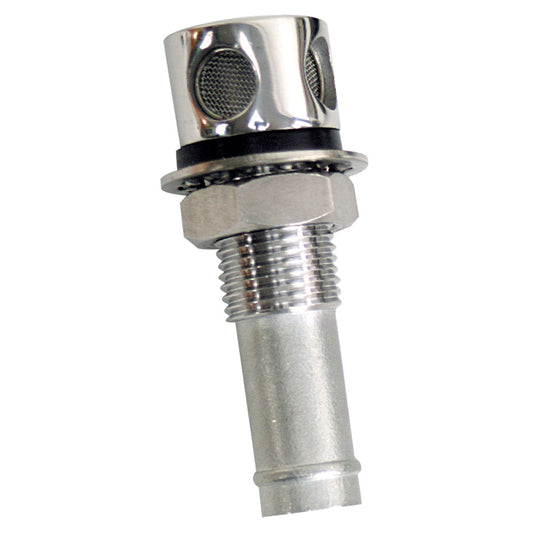 Whitecap Fuel Vent  Round Head Straight 916 Chrome Brass S7032C