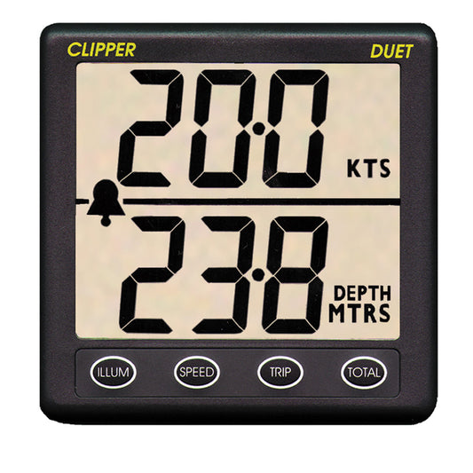 Clipper Duet Instrument Depth Speed Log wTransducer CLDS