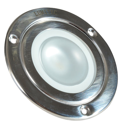 Lumitec Shadow  Flush Mount Down Light  Polished SS Finish  3Color RedBlue Non Dimming wWhite Dimming 114118