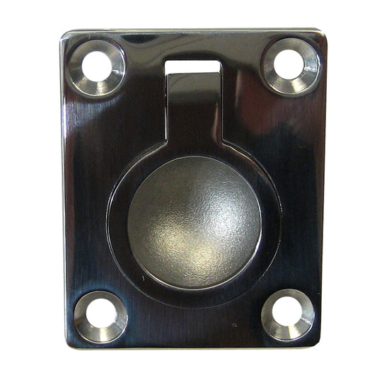 Whitecap Flush Pull Ring  316 Stainless Steel  112 x 178 6022C