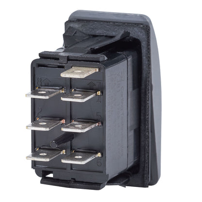 Blue Sea 7936 Contura II Switch DPDT Black  ONOFFON 7936