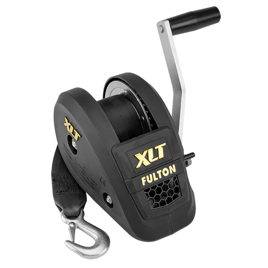 Fulton 1500lb Single Speed Winch w20 Strap Included  Black Cover 142311