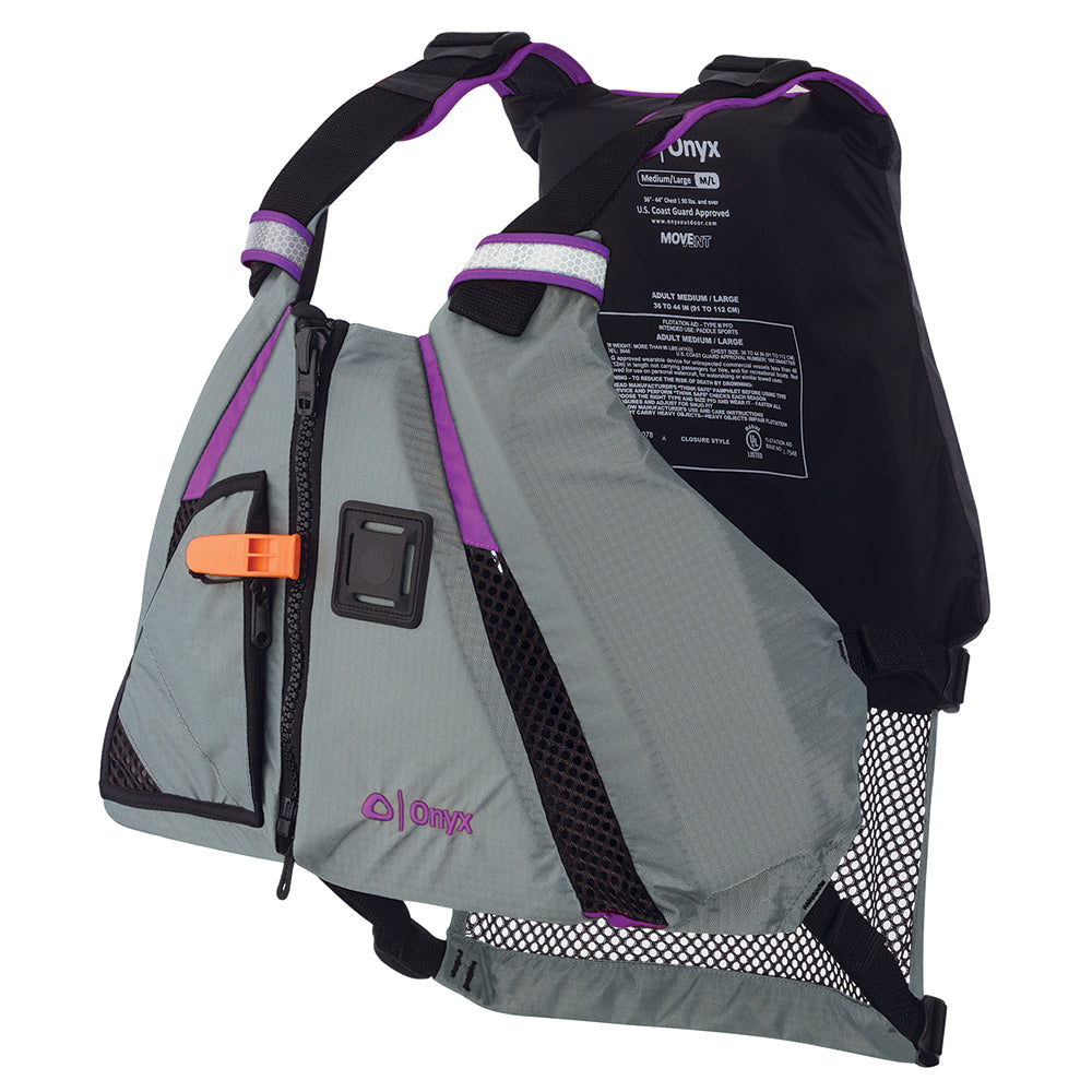 Onyx MoveVent Dynamic Paddle Sports Vest  PurpleGrey  ML 12220060004018