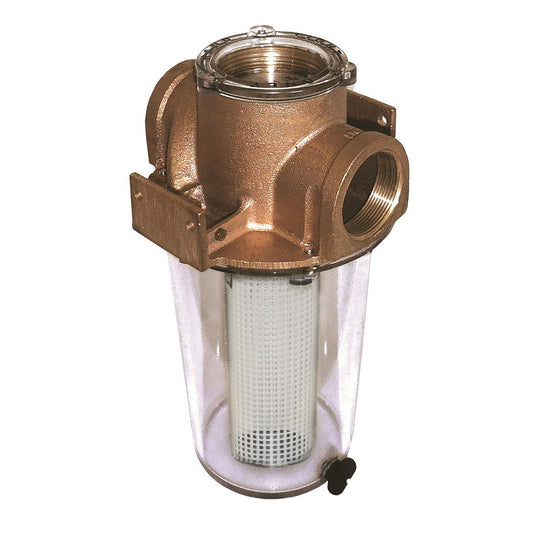 GROCO ARG1250 Series 114 Raw Water Strainer wNonMetallic Plastic Basket ARG1250P