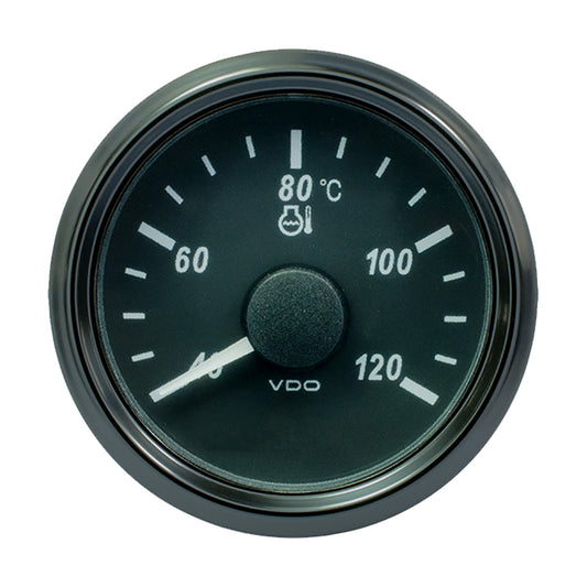 VDO SingleViu 52mm 2116 Water Temp Gauge  Euro  120 C  29122 ohm A2C3833330030