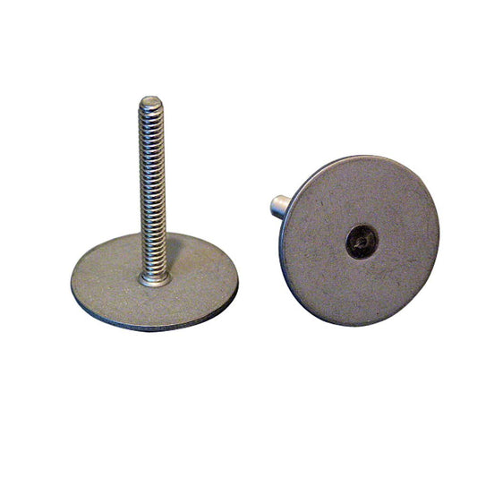 Weld Mount Stainless Steel Stud 125 Base 10 x 24 Threads 50 Tall  15 Quantity 102408