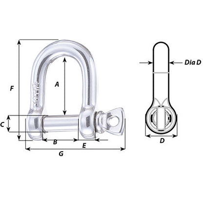 Wichard HR D Shackle  Diameter 1564 11203