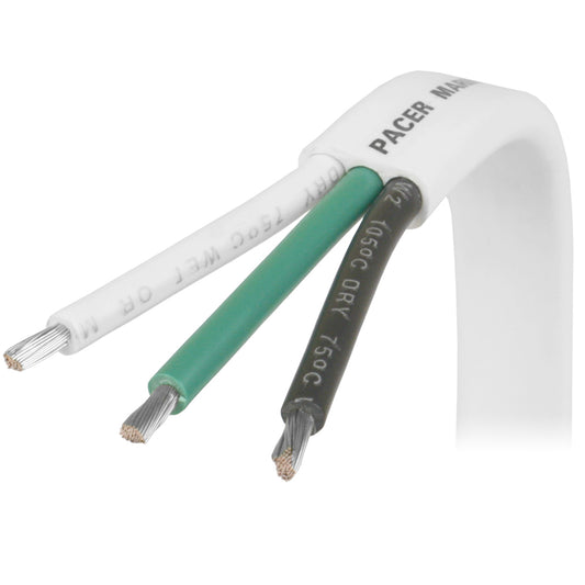Pacer 83 AWG Triplex Cable  BlackGreenWhite  50 W8350