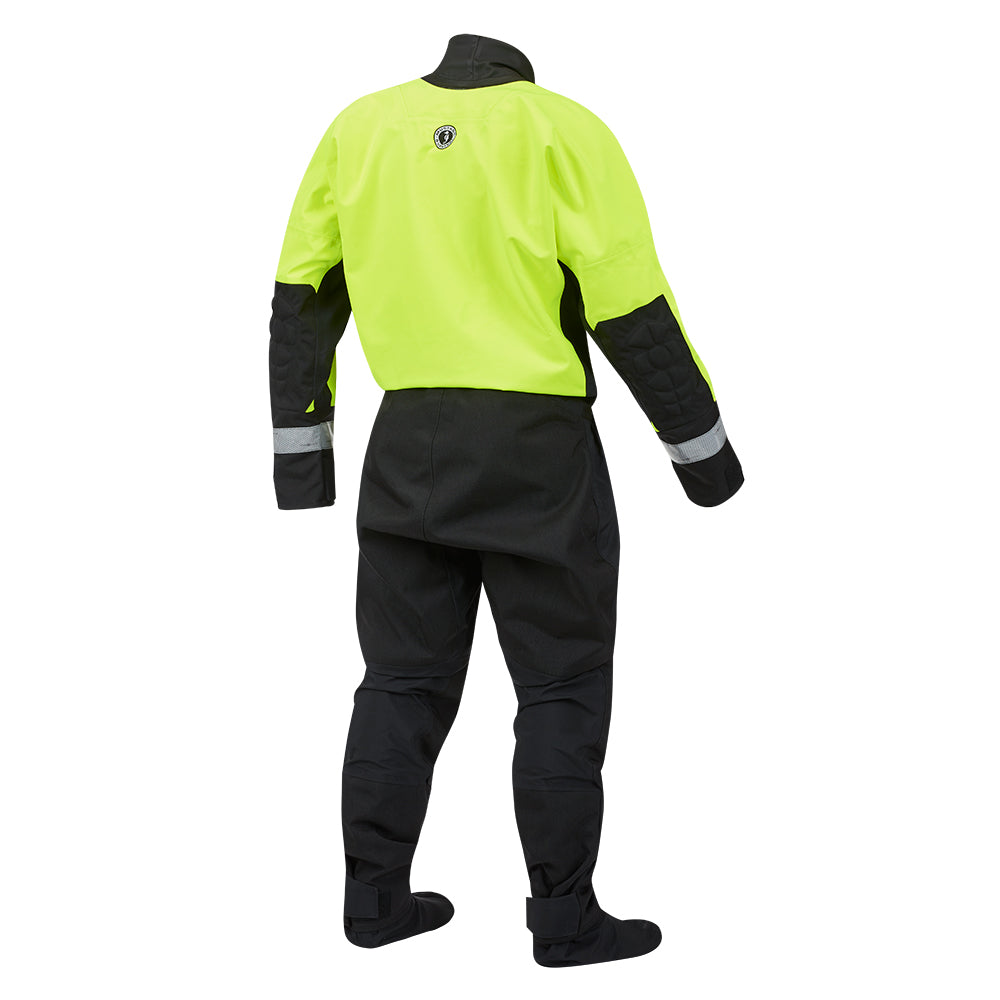 Mustang MSD576 Water Rescue Dry Suit  Fluorescent Yellow GreenBlack  Large MSD57602251L101