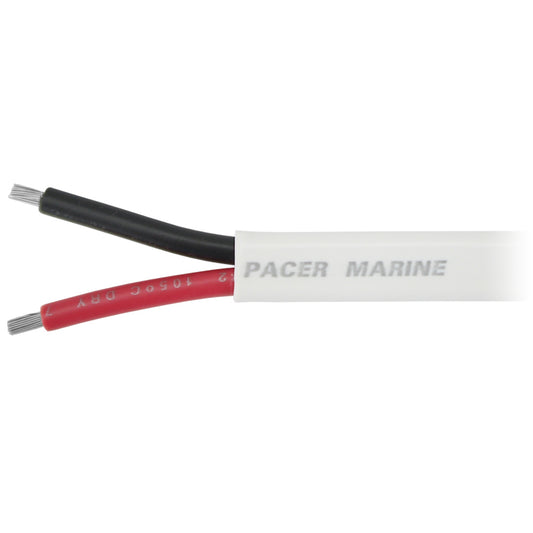 Pacer 162 AWG Duplex Cable  Flat Cable  RedBlack  Sold By The Foot W162DCFT