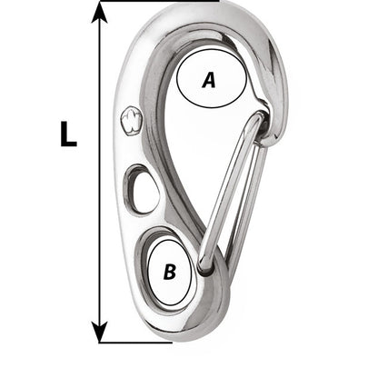 Wichard HR Safety Snap Hook  100mm Length  31516 02382