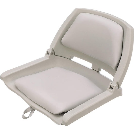 Attwood SwivlEze Padded Flip Seat  Grey 98391GY