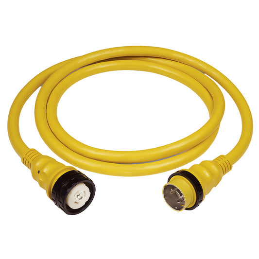 Marinco 50AMP 125250V Shore Power Cable  12  Yellow 6152SPP12SC